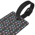 thumbnail image 3 of Susaid purple cyan brown Skull Print Funny Luggage Tags Colorful Unique Travel Baggage Bag Tags Suitcase Identify Labels for Women Men, 3 of 7