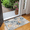 Blue, variant on Rug Branch Contemporary Mid-Century Modern  Blue Grey Indoor Doormat Rug - 2x4