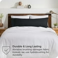 thumbnail image 4 of Bare Home Body Pillowcase - Envelope Closure - Ultra Soft - Double Brushed - Black, 4 of 6