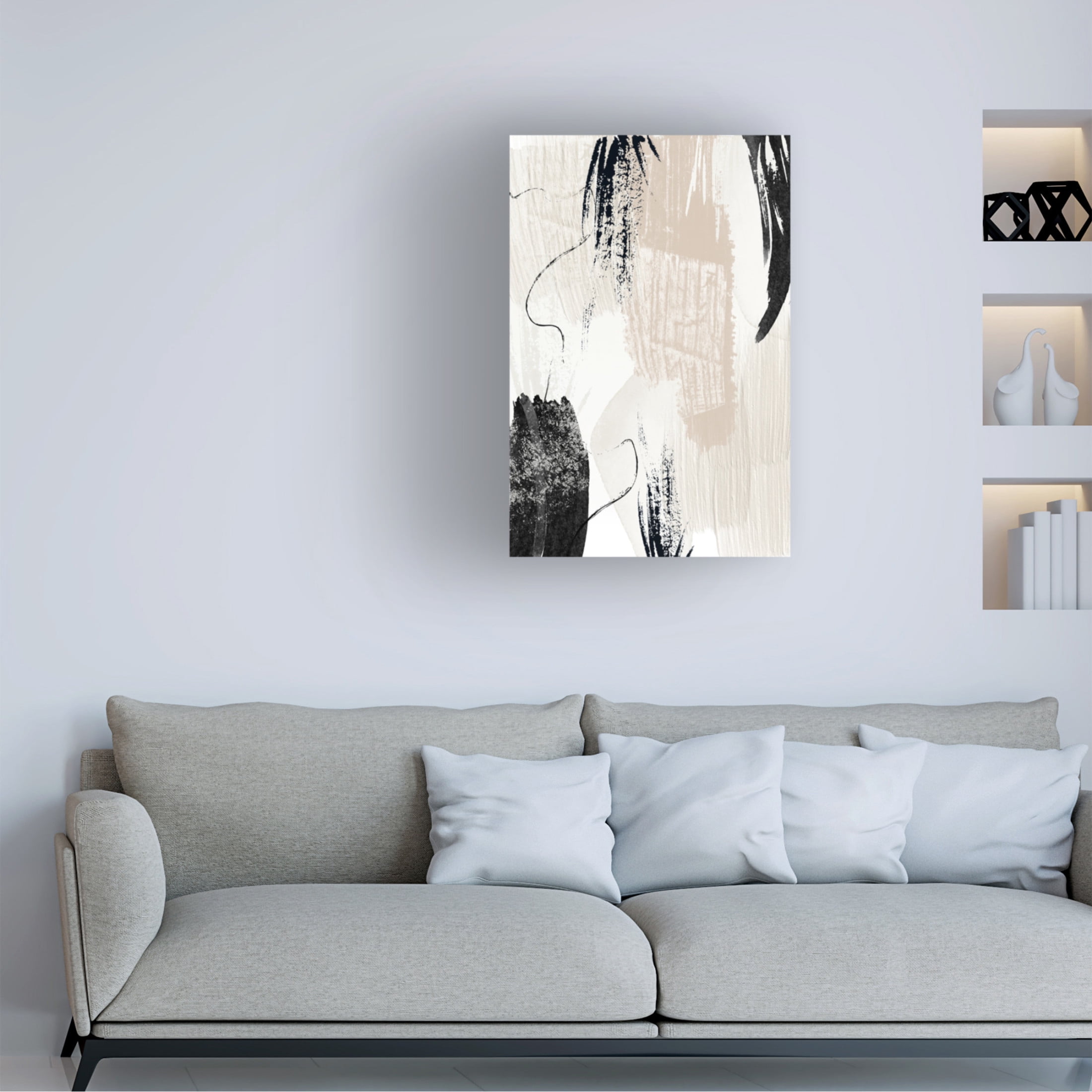 Trademark Fine Art Sally Ann Moss Brush strokes 3 Canvas Wall Art