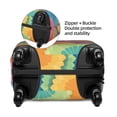 thumbnail image 5 of Multi-Size Suitcase Protective Cover Full Range Double Stitching Invisible Zipper For Travel Business Tie-Dye Pattern Bright Colors (3) X-Large, 5 of 8