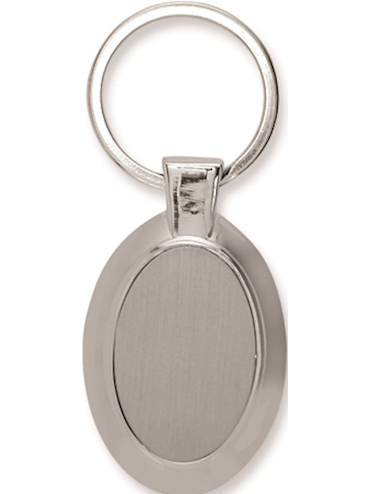 Nickel-Plated Polished And Satin Key Ring Designer Jewelry by Sweet Pea