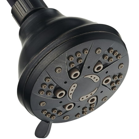 AquaDance High-Pressure Luxury 6-setting Spiral Shower Head with On/Off Pause Mode, Oil Rubbed Bronze