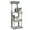 Gray, variant on Pefilos Cat Tree Tower for Indoor Multi-Level Cat House Hammock and Condo, Gray