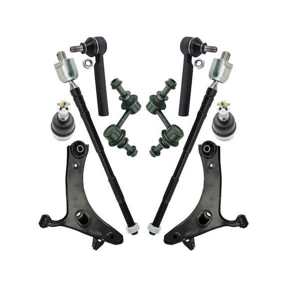 Front Control Arm Ball Joint Tie Rod and Sway Bar Link Kit 8 Piece - Compatible with 2013 - 2015 Subaru XV Crosstrek 2014