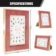 thumbnail image 6 of Tabletop Picture Frames, Decorative Gallery College Wall Frame, 5.5*3.5in, Pink, 6 of 6