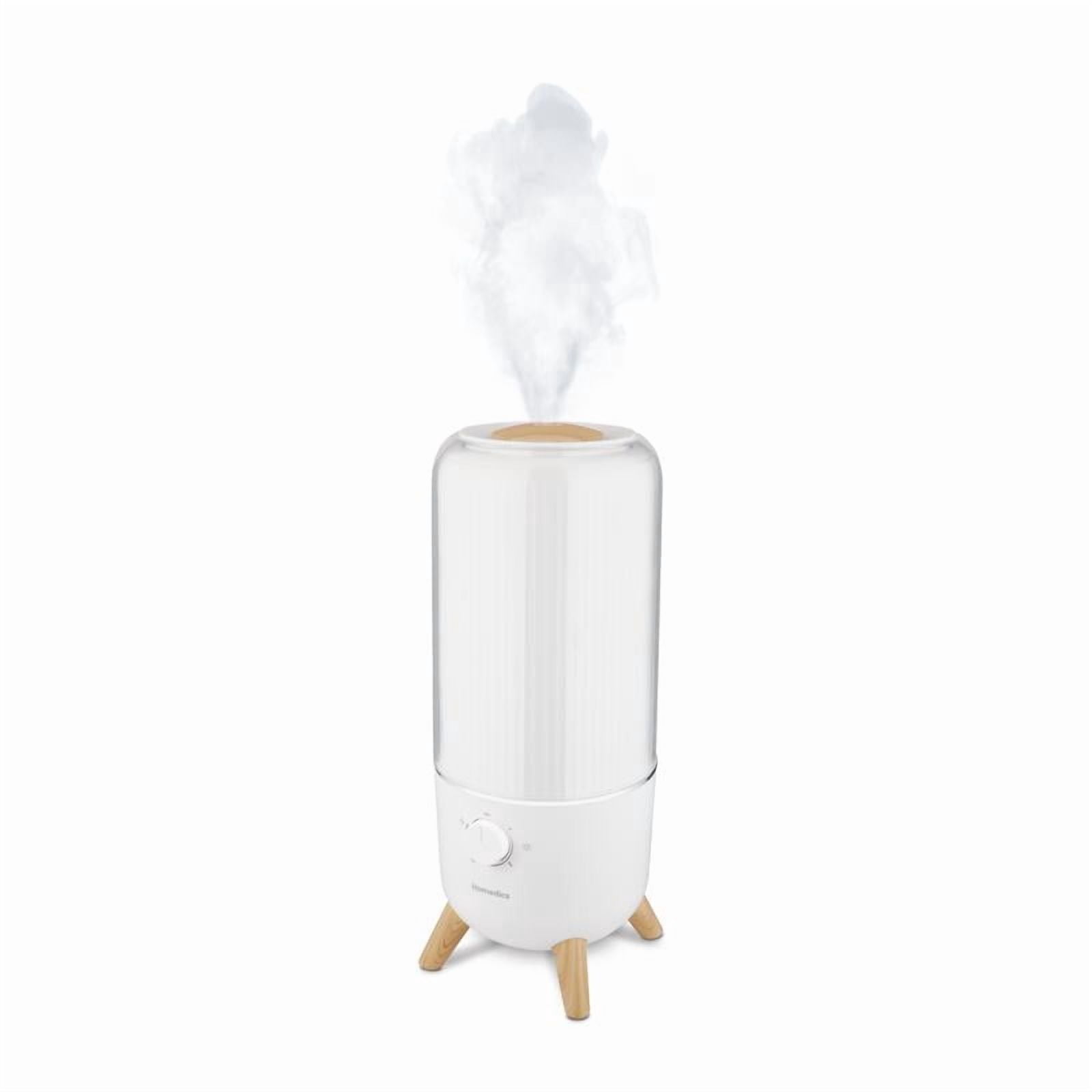 HoMedics Total Comfort® Deluxe Ultrasonic Humidifier UV-C Anti-Microbial– Small Night Stand Size, .85 Gallon, 48 hour Run Time