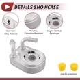 thumbnail image 5 of Unique Bargains Engine Oil Cooler for Fiat Multipla 1.9 JTD 2002-2010 Transmission Oil Cooler Trans Cooler O-ring Seals No.55186217 Aluminum Alloy Silver Tone 1 Set, 5 of 6