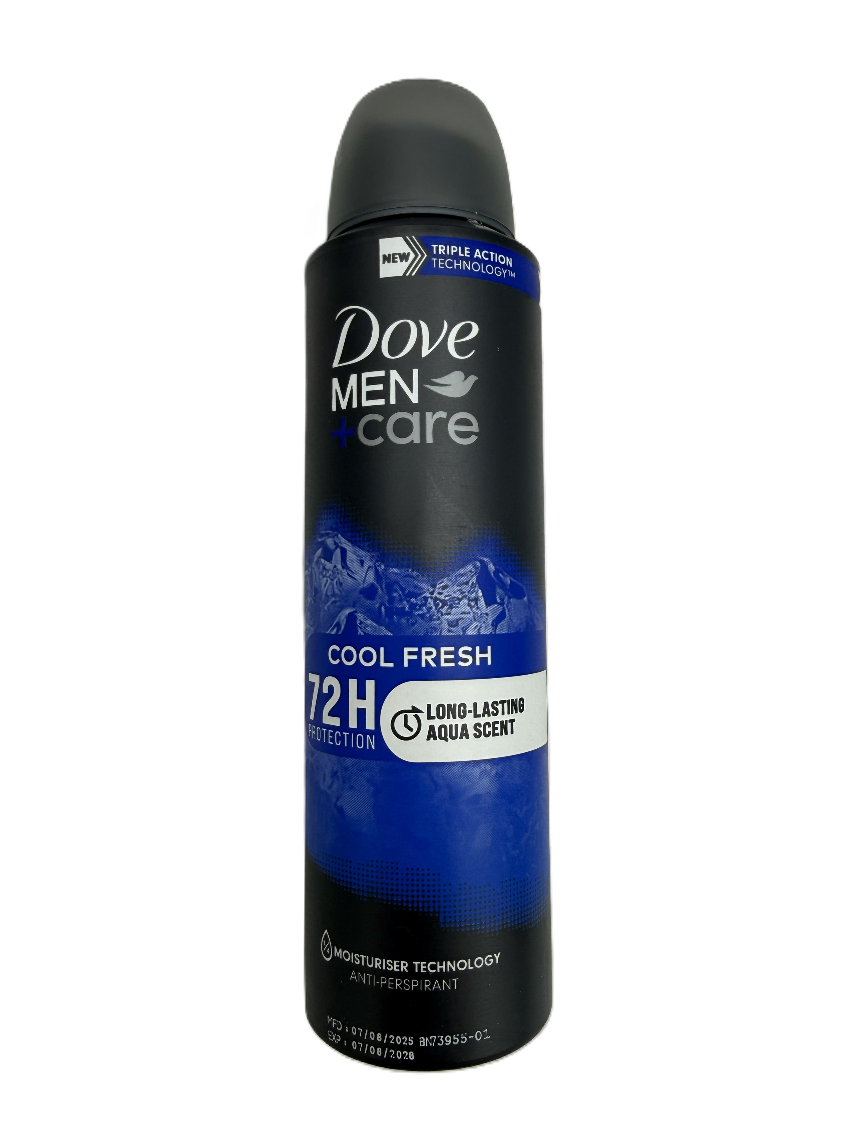 Dove Deodorant 3.8oz Mens Dry Spray Cool Fresh (Pack of 6)