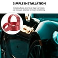 thumbnail image 3 of NIAIZEK 3Pcs Red Aluminum Car Air Conditioner Knob Accessories for Center Console Decoration, 3 of 8