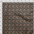 thumbnail image 4 of oneOone Rayon Navy Blue Fabric Floral Craft Projects Decor Fabric Printed By The Yard 56 Inch Wide, 4 of 4