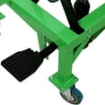 thumbnail image 6 of Hydraulic Motorcycle Lift Table, 350 lbs Hydraulic Motorcycle Scissor Jack Lift Foot Step Wheels with Adjustable Safety Pin Locks, Effortless Hydraulic Lifting for Small Dirt Bikes, Black+Green, 6 of 8