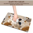 thumbnail image 4 of Boho Tropical Palm Leaf Geometric Coffee Mat 16"x24" Absorbent Hide Stain Rubber Backed Dish Drying Mat for Kitchen Counter Stylish Coffee Bar Accessory and Decor Gift, 4 of 6
