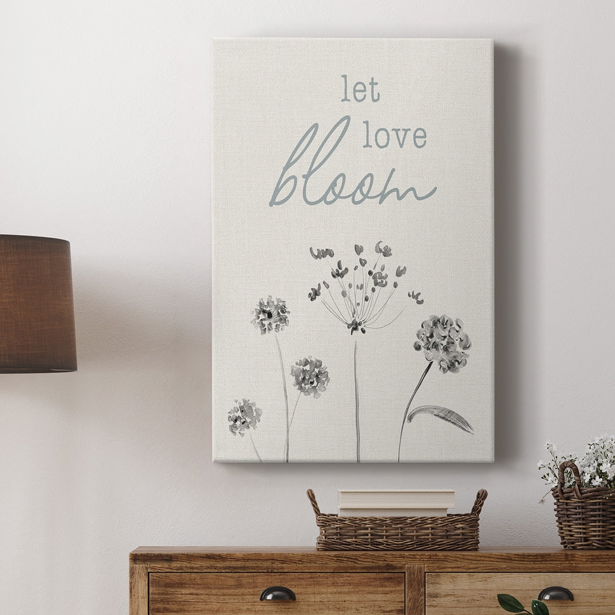 Let Love Bloom Premium Gallery Wrapped Canvas - Ready to Hang