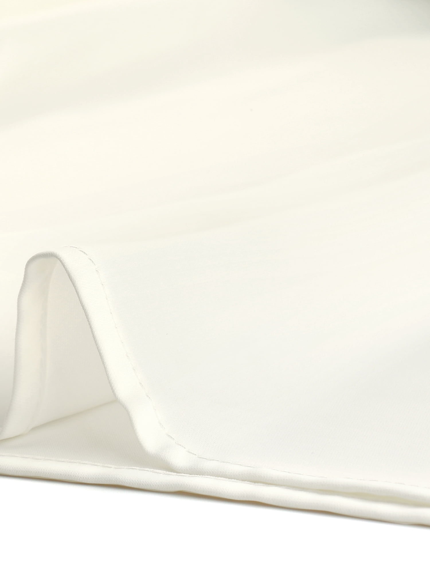 DARING DIVA Round Neck Keyhole Pleated Shirred Work Top XL White