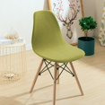 thumbnail image 3 of Armless Shell Chair Seat Cover Chair Cover Dining Room Slipcover Comfortable Side Chair Covers - dark gray, 3 of 6