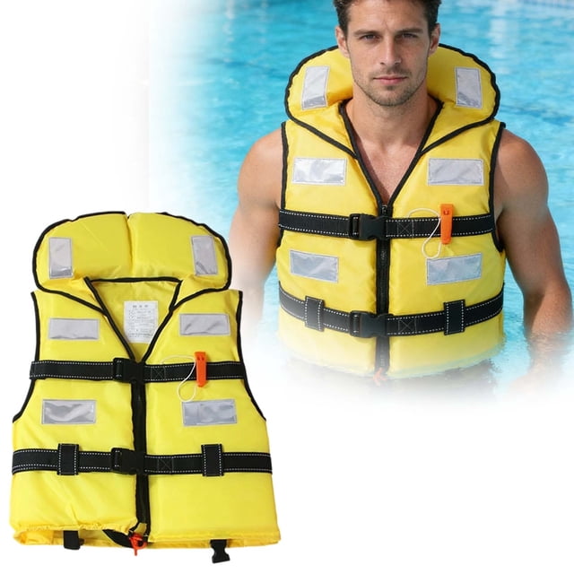 Lifesaving Life Jacket For Recreational Water Sports With Secure Quick Release Buckle And Adjustable Straps For Comfort And Buoyancy