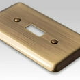 thumbnail image 3 of Amerelle 154R4 Devon Wallplate, 4 Rocker, Steel, Brushed Brass, 1-Pack, 3 of 5