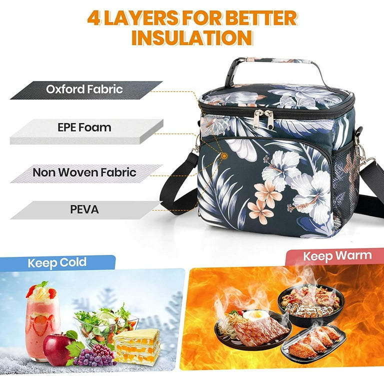 Insulated Lunch Bag For Women/men, Reusable Lunch Box For Office