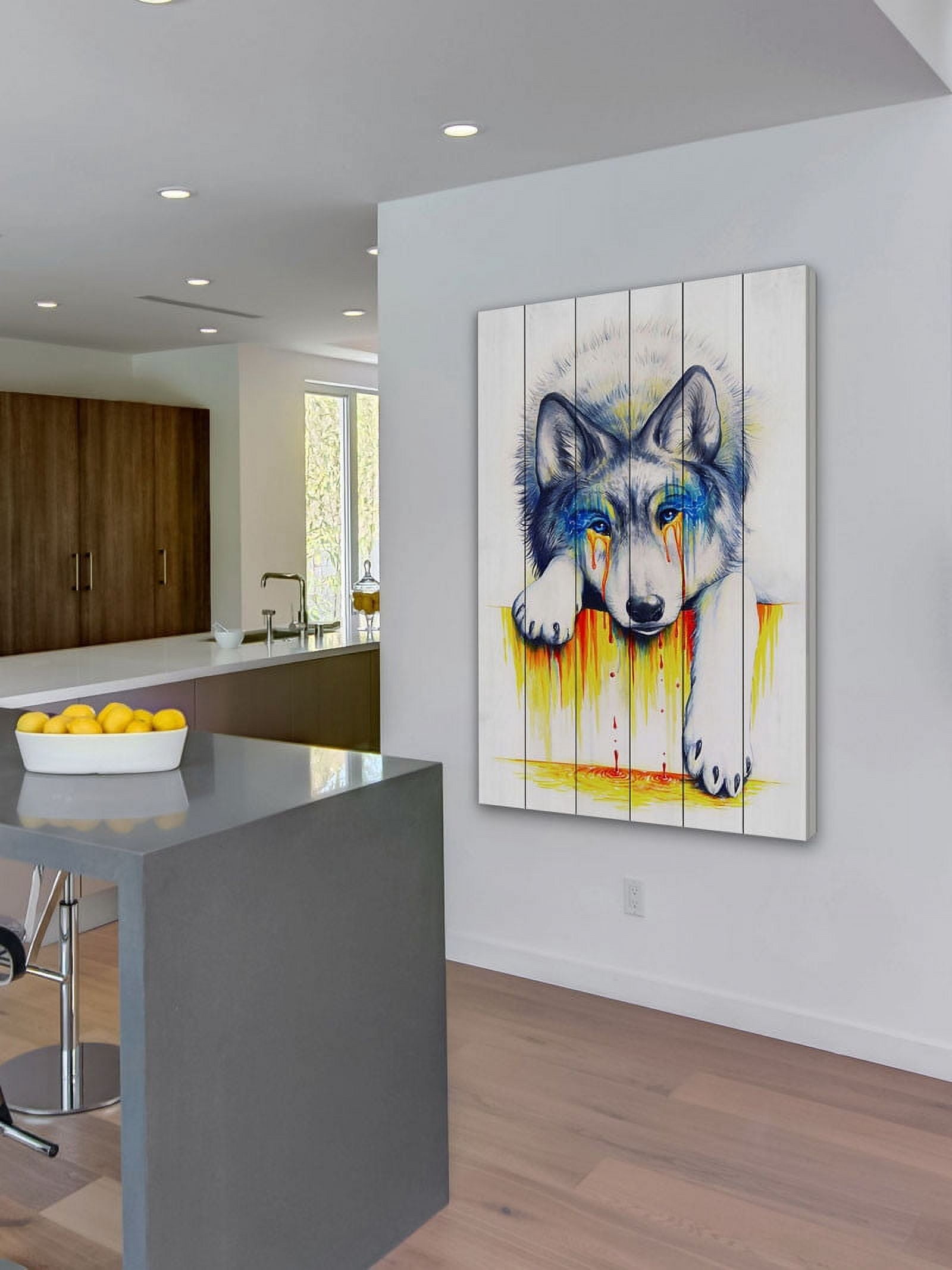 Marmont Hill "Drowning in Tears" Painting Print on White Wood