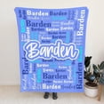 thumbnail image 3 of Custom Blanket with Name Personalized Blankets for Kids Adult Boys Girls Flannel Monogrammed Customized Blankets Throw (40''''x50''''), 3 of 6