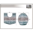 thumbnail image 3 of Toilet Rug Set of 2, Soft Microfiber Bathroom Mats with Contour Rug and Lid Cover, Absorbent & Quick Drying, Non-Slip, Machine Washable – 18x18, 20x20 for Toilet & Bathroom Turquoise, 3 of 3