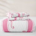 thumbnail image 5 of Manfei Pink Polka Dots Bed Spread Queen For Kids,Cartoon Letter O Monogram Queen Coverlet Set For Girls,3-Piece, 5 of 7
