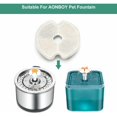 thumbnail image 2 of Water Fountain Filter for Cats Pet Dogs, Suitable for Cat/Dog Stainless Steel Fountain, Triple Filtration (4 Pieces), 2 of 5