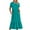 Mint Green, variant on qucoqpe Women's Summer Casual Short Sleeve Crewneck Swing Dress Flowy Tiered Maxi Beach Dress with Pockets