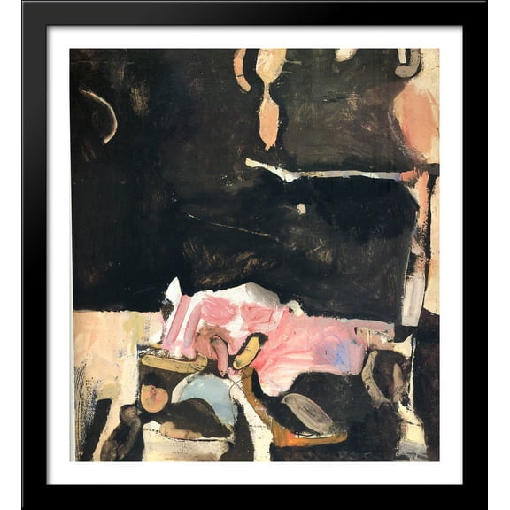 Berkeley No. 7 28x30 Large Black Wood Framed Print Art by Richard Diebenkorn