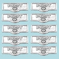 thumbnail image 2 of Renovators Supply Chrome POST Switch Tag Plate Sign 1.69 W x 0.81 H Antique Chrome Polished Brass Metal Switch Plaque Labels for Home or Office Standard Switches w/Screws Pack of 10, 2 of 2