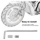 thumbnail image 5 of Cubierta Del Eje Delantero Modificado Para Motocicleta, Aleación De Aluminio Cnc, Cubierta Decorativa Puntiaguda Para Motocicleta Plateada Sweethay VI003433-00, 5 of 7