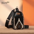 thumbnail image 3 of Wrangler Aztec Sling Bag for Women Western Knitted Crossbody Purse and Chest Bag With Adjustable Strap, 3 of 7