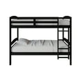thumbnail image 4 of Castle Place Contemporary Twin over Twin Wooden Convertible Bunk Bed, Black, 4 of 16