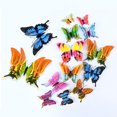 thumbnail image 2 of 12 Pcs 3D Butterfly Wall Decals Rainbow Mixed 4 Sizes Removable Self-Adhesive Stickers for Home Room Decor, 2 of 6