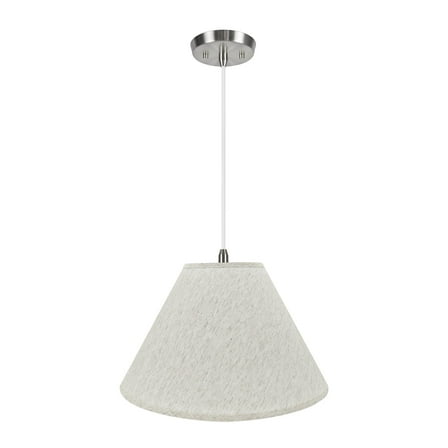 Aspen Creative 72772-11 Two-Light Hanging Pendant Ceiling Light with Transitional Hardback Empire Fabric Lamp Shade, Beige, 18" width