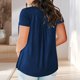 thumbnail image 5 of Camisas para mujer,Blusa de lentejuelas para mujer, manga corta, cuello en V, camisa de poliéster con brillo, ropa informal para fiestas, sopatenor, 5 of 9