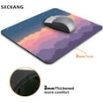 thumbnail image 4 of Cute Clouds Purple Mouse Pad - Beautiful Pink Design, Premium Textured Washable Cloth, Non-Slip Rubber Base, Ideal for Office Computer, Girls, Kids, 9.5x7.9 Inch, 4 of 6