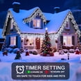 thumbnail image 4 of Cadena de luces JDGJYDS para exteriores, 30 m, 960 LED, color blanco frío, 4 of 6