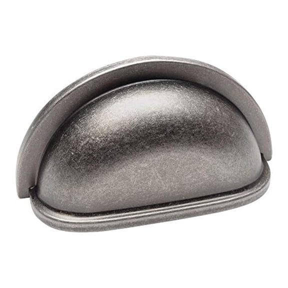 10 Pack 4310WN Weathered Cabinet Bin Cup Drawer Handle Pull - 3" Inch (76mm) Hole Centers