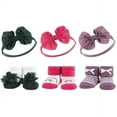 thumbnail image 3 of Hudson Baby Infant Girl 12Pc Headband and Socks Giftset, Red Navy Bows Green Purple, One Size, 3 of 3