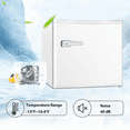 LHRIVER Mini Upright Freezer Compact Refrigerators，1.2Cu.ft Small Stand up Freezer for Home