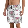thumbnail image 2 of Kdxio Cartoon Poodle Dog Pattern Mens Casual Shorts - Drawstring Summer Beach Sports Shorts for Men, 2 of 9