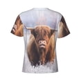 thumbnail image 6 of Vsdgher Cow Print Men's Dry Fit Mesh Athletic Shirts Moisture Wicking Tennis T-Shirt Tops, 6 of 9