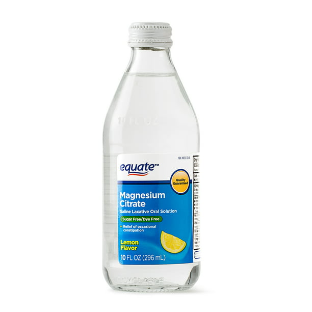 Misschien enthousiasme ozon Equate Magnesium Citrate Saline Laxative Lemon Flavor, 10 Oz - Walmart.com