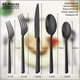 thumbnail image 4 of Juego de cubiertos Alata Potter negro de acero inoxidable de 45 piezas, 4 of 7