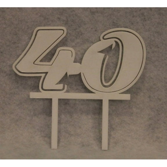 Birthday Cake Toppers - 40 - Assorted Colors