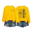 thumbnail image 1 of TechWave Graduation Pullover Jacket Womens Sweatshirt Pullover Ladies Senior Mom 2025 Shirt 2025 Graduating Class Sweatshirt T Shirt Print Long Sleeve Shirt, 1 of 3