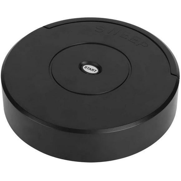Mini Sweeping Robot, Automatic Vacuum Cleaner, Cordless Smart Robot Floor Dust Sweeper for Collecting Dust/Dog Hair/Floor Hair, Power saving/Anti-Fall/High Efficiency (Black)