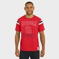 thumbnail image 4 of Men's Darius Rucker Collection by Fanatics Red St. Louis Cardinals Distressed Sleeve Stripe T-Shirt, 4 of 6
